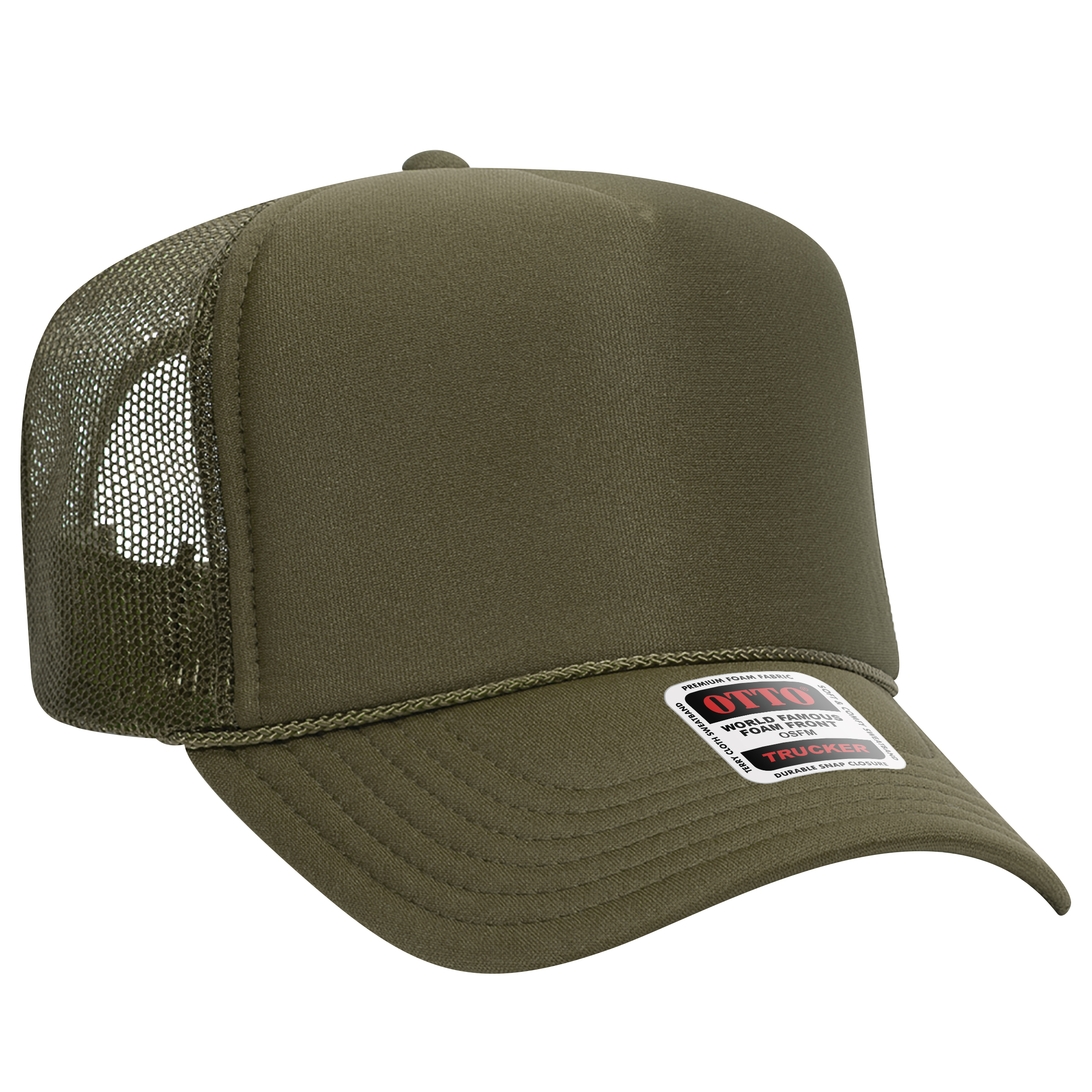 OTTO CAP® 5 Panel High Crown Mesh Back Trucker Hat 199
