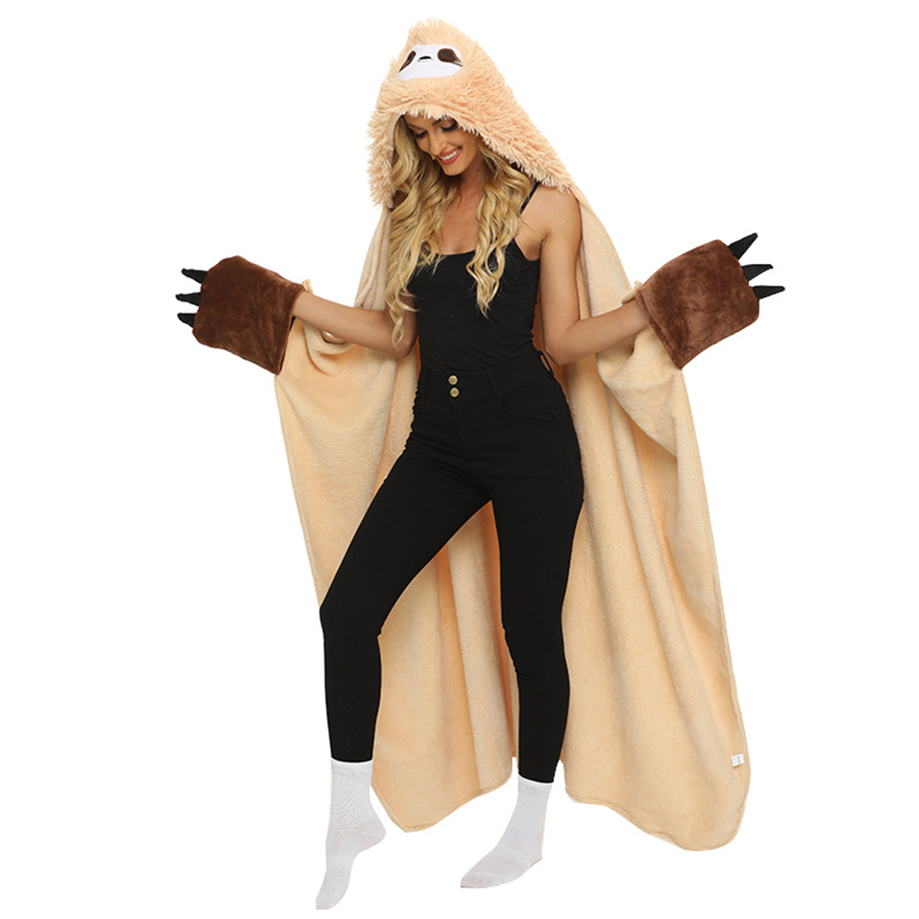 Animal Blanket Hooded Poncho 4