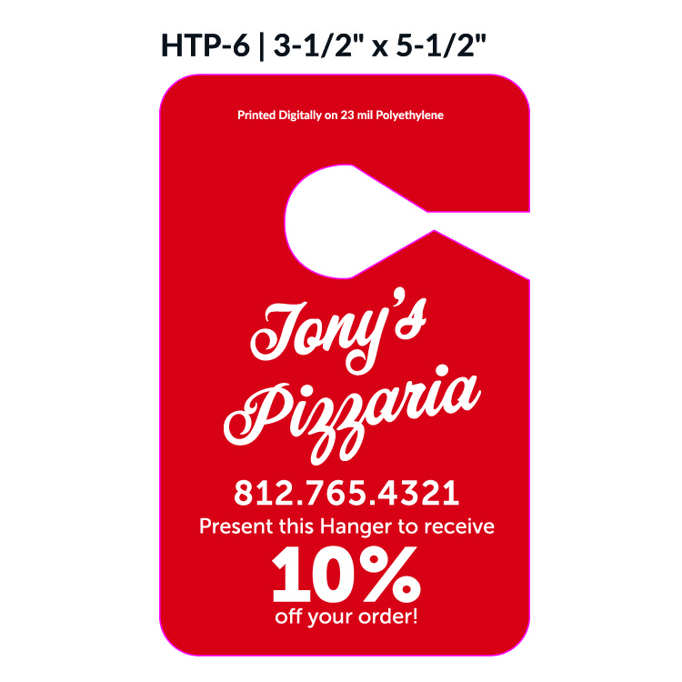 Numbered Hang Tag w/1 Side Imprint (3½"x5½") 2