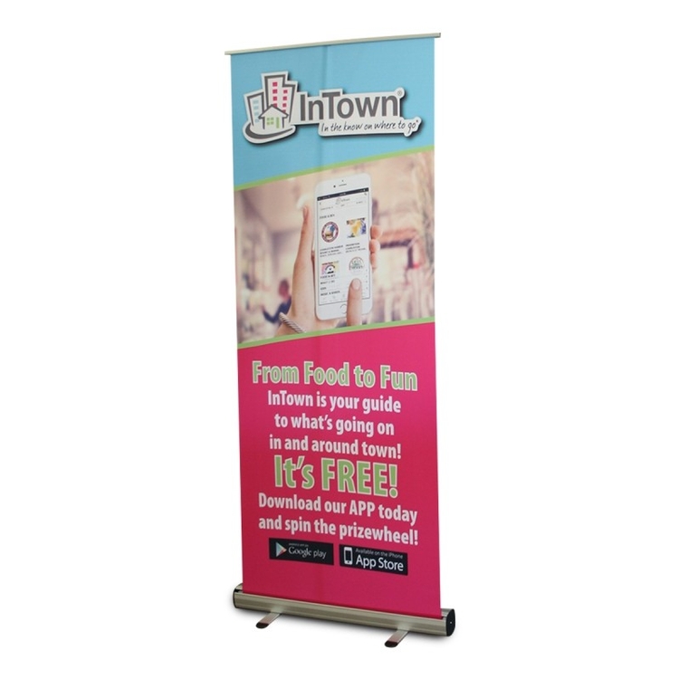 Standard Retractable Kit, Fabric Retractable Banner Stand, 33" x 80" 5