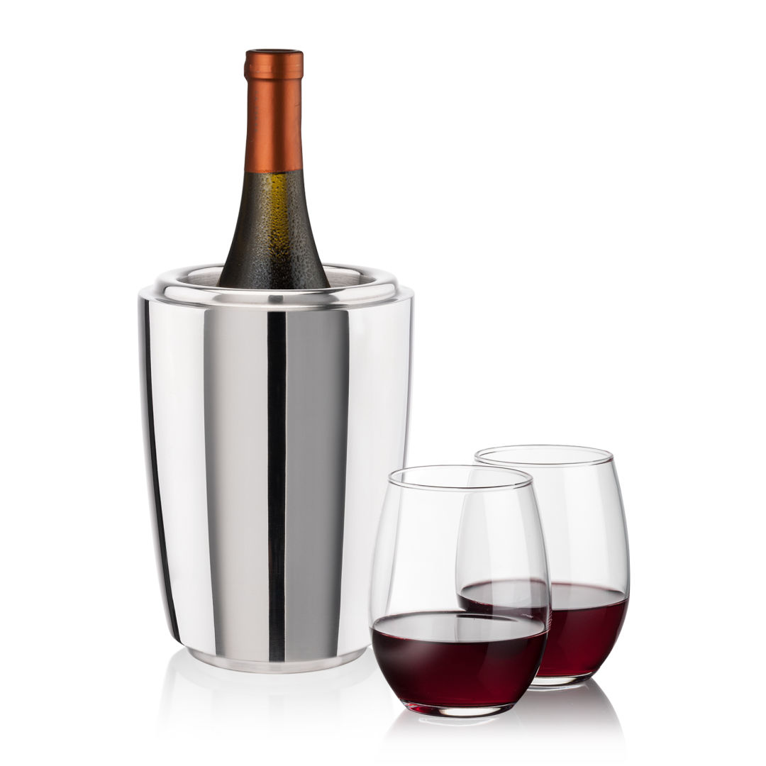 Pescara Wine Cooler & Stanford Stemless Wine Set 11