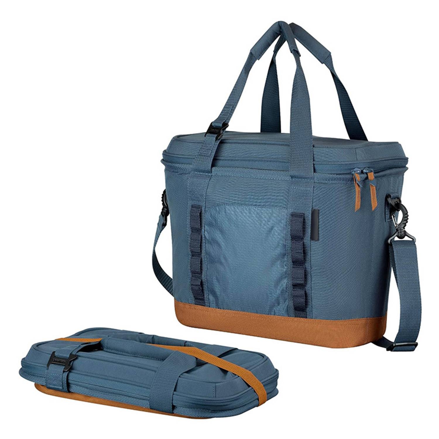 18-Can Foldable Cooler Bag – Leakproof Oxford Outdoor Tote 5