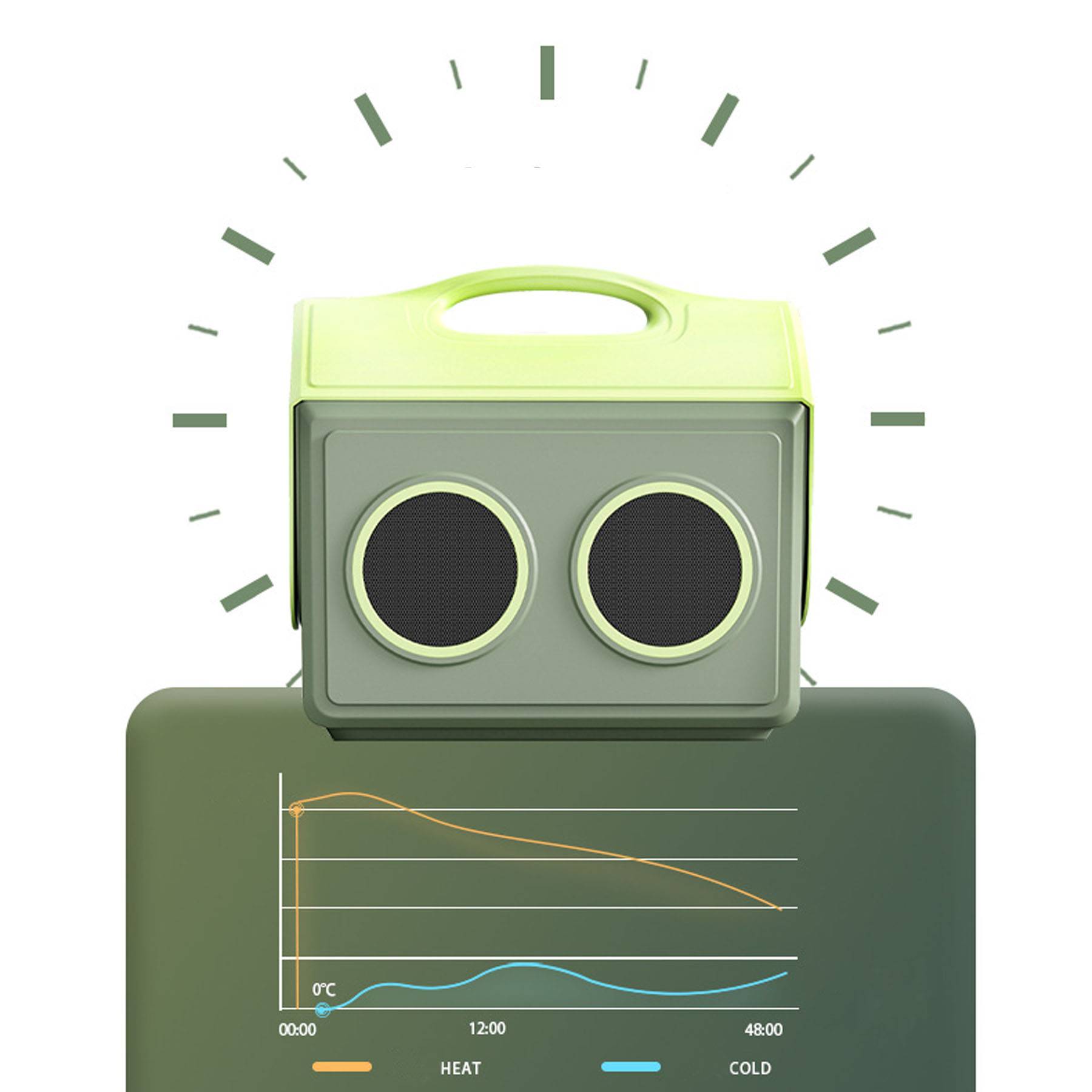 Portable wireless Bluetooth speaker cooler 2