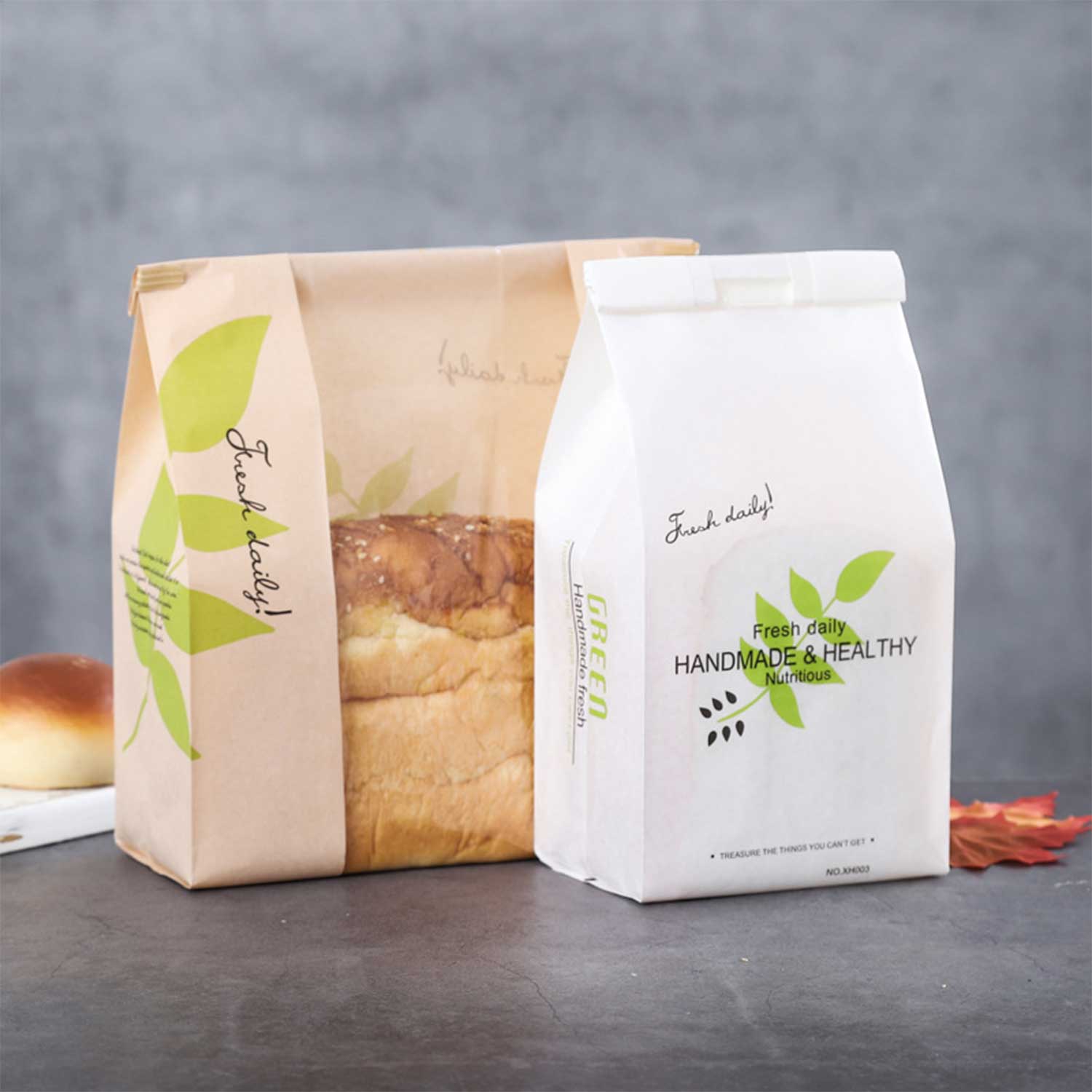 paper bags w/ widow 6