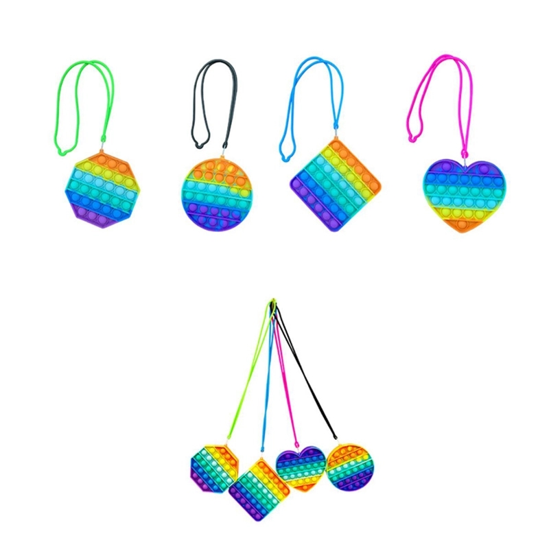 Push Bubble Fidget Sensory Toy With Lanyard 2