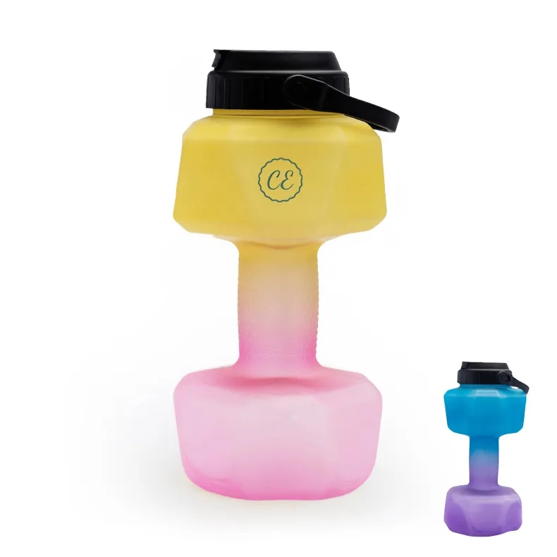 Dumbbell Water Bottle 2.6L Large Capacity 2