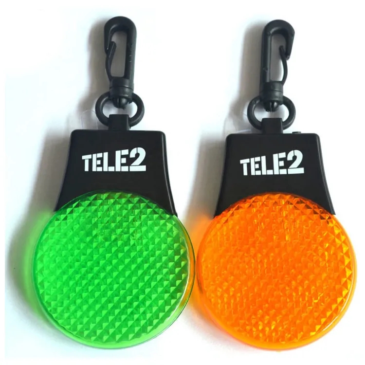Safety Reflector Flashlight Keychain 2