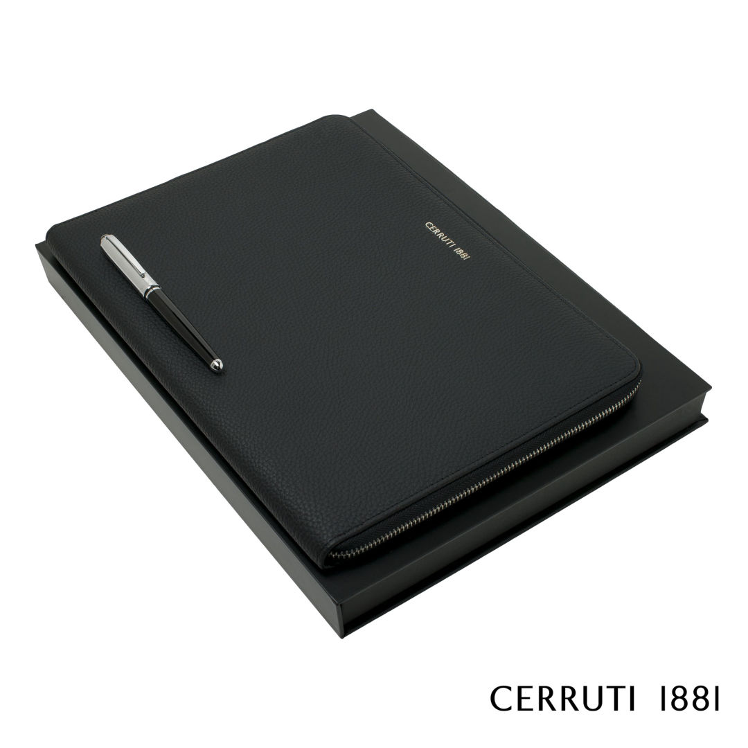 Cerruti 1881® Miles Fountain Pen & Hamilton A4 Folder Set 2