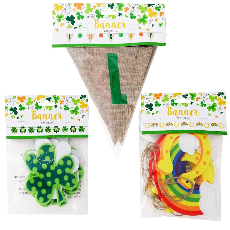 St. Patrick's Day Banner Three Assorted 2
