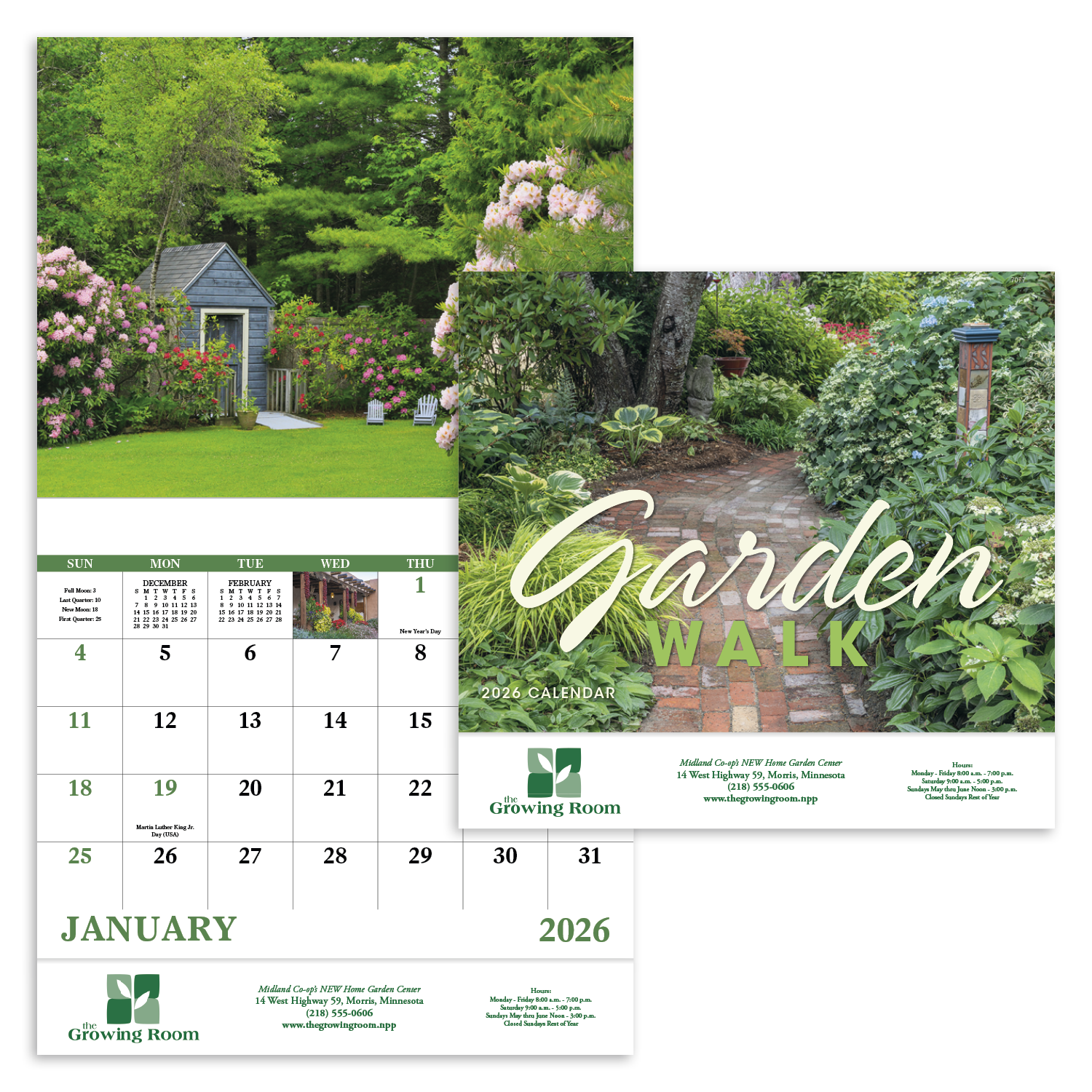 Good Value™ Garden Walk - Stapled Calendar 49