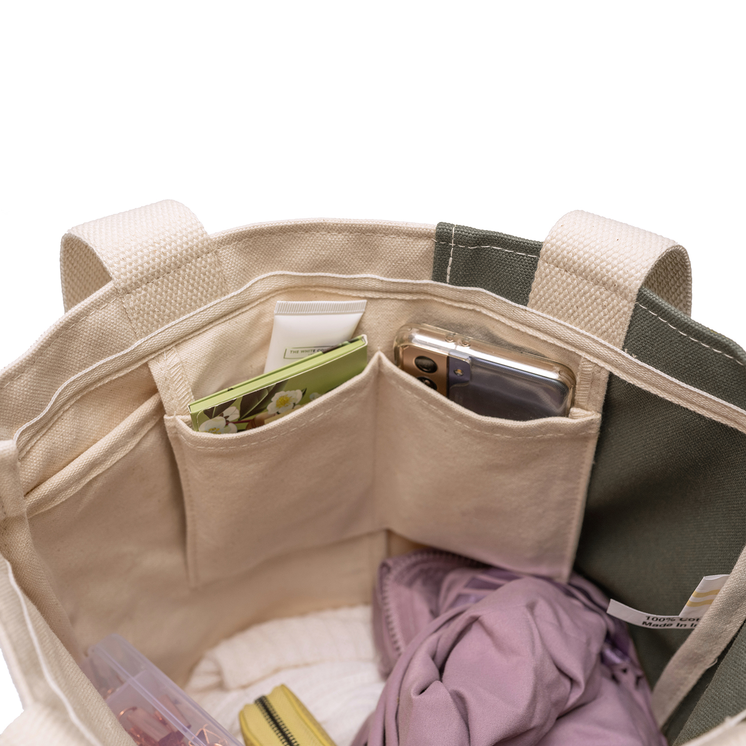 18 Oz. Heavyweight Two Tone Bay Tote 6