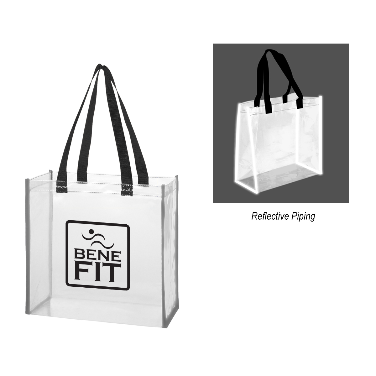 Reflective Shopper Clear EVA Reflective Tote Bag 3