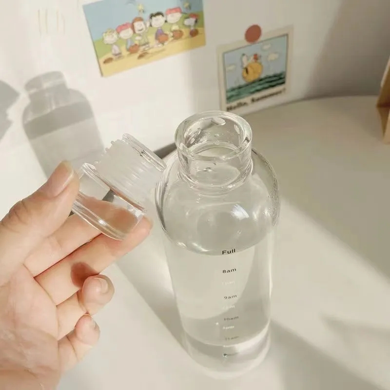 Glass Water/Juice/Coffe/Tea Bottles/Cups with Lids 5