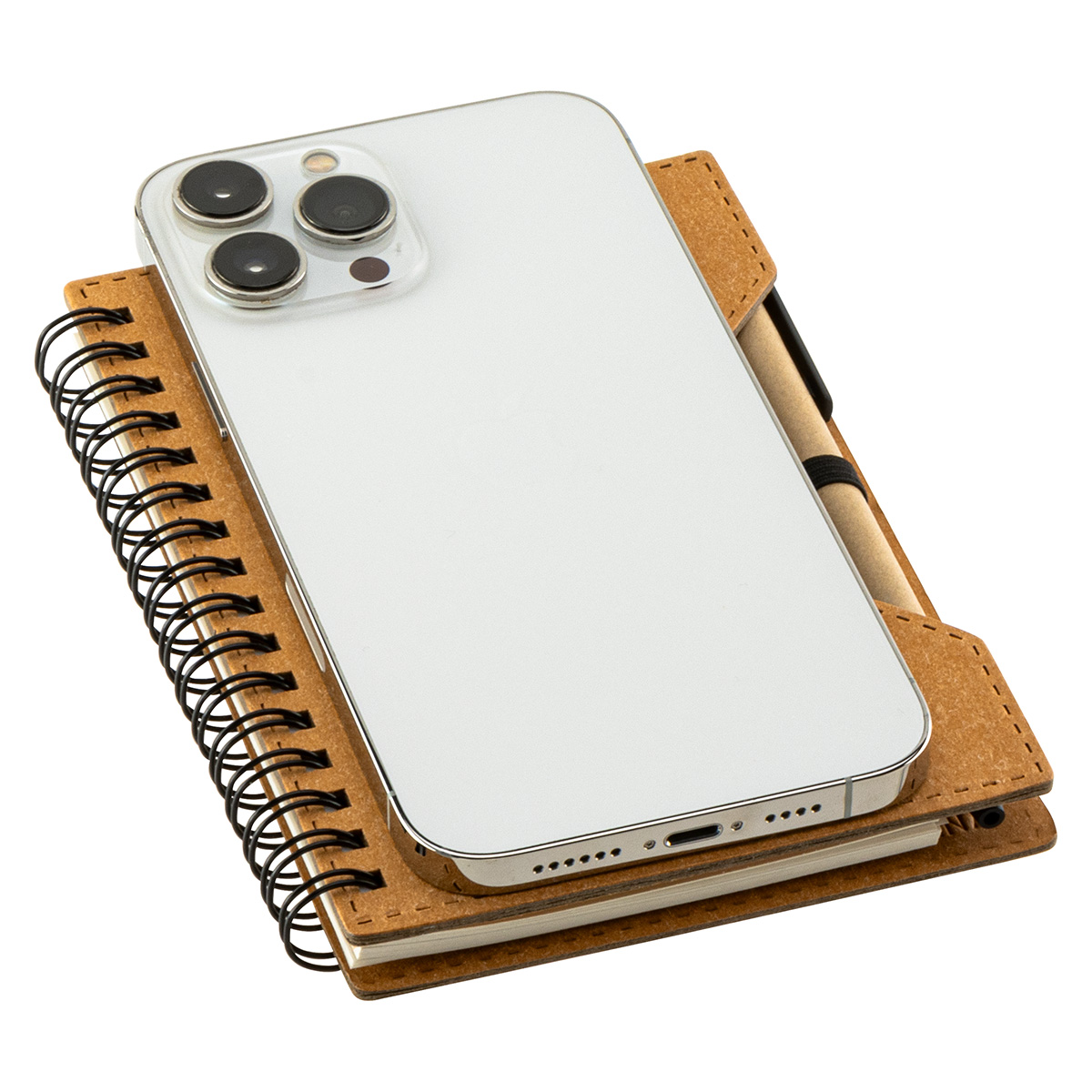 Agenda Recycled Spiral Notebook with Sticky Notes & Pen 5