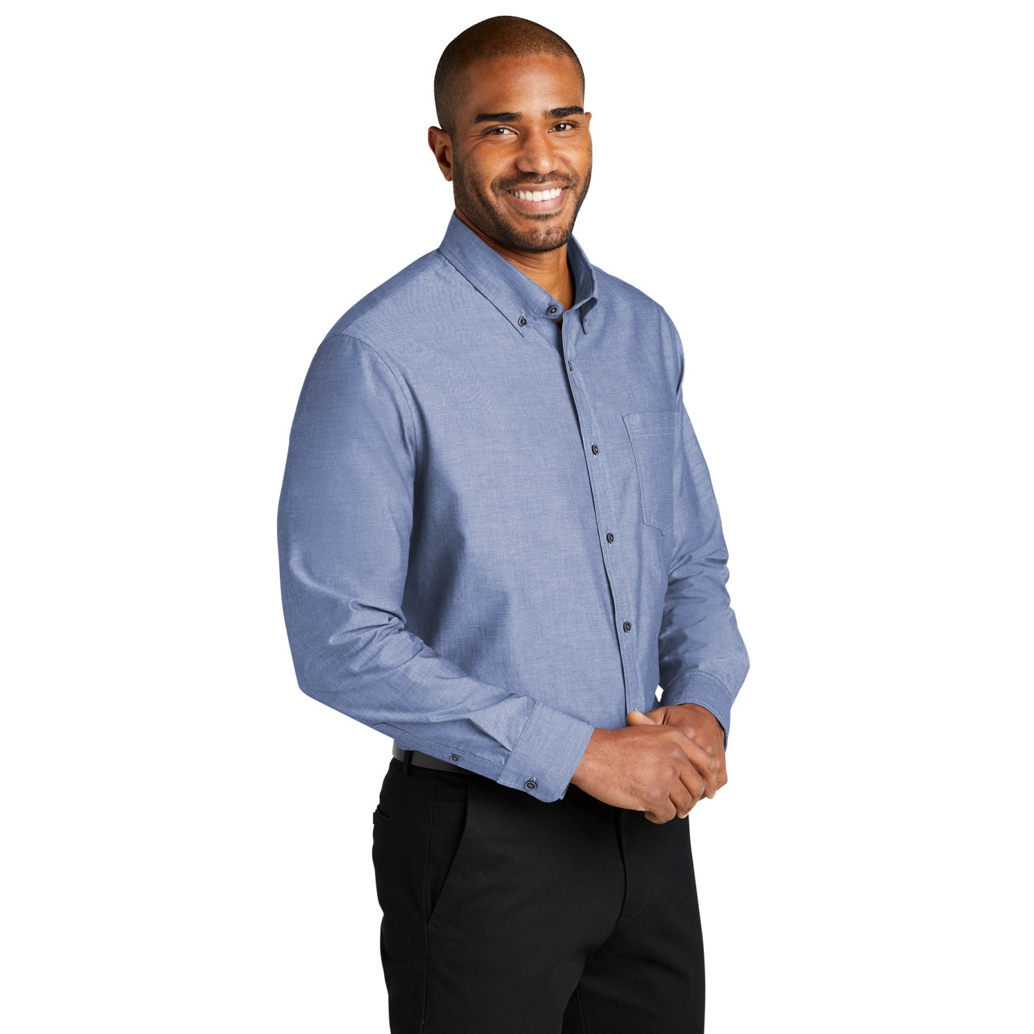Port Authority Long Sleeve Chambray Easy Care Shirts 2.9 oz. 2