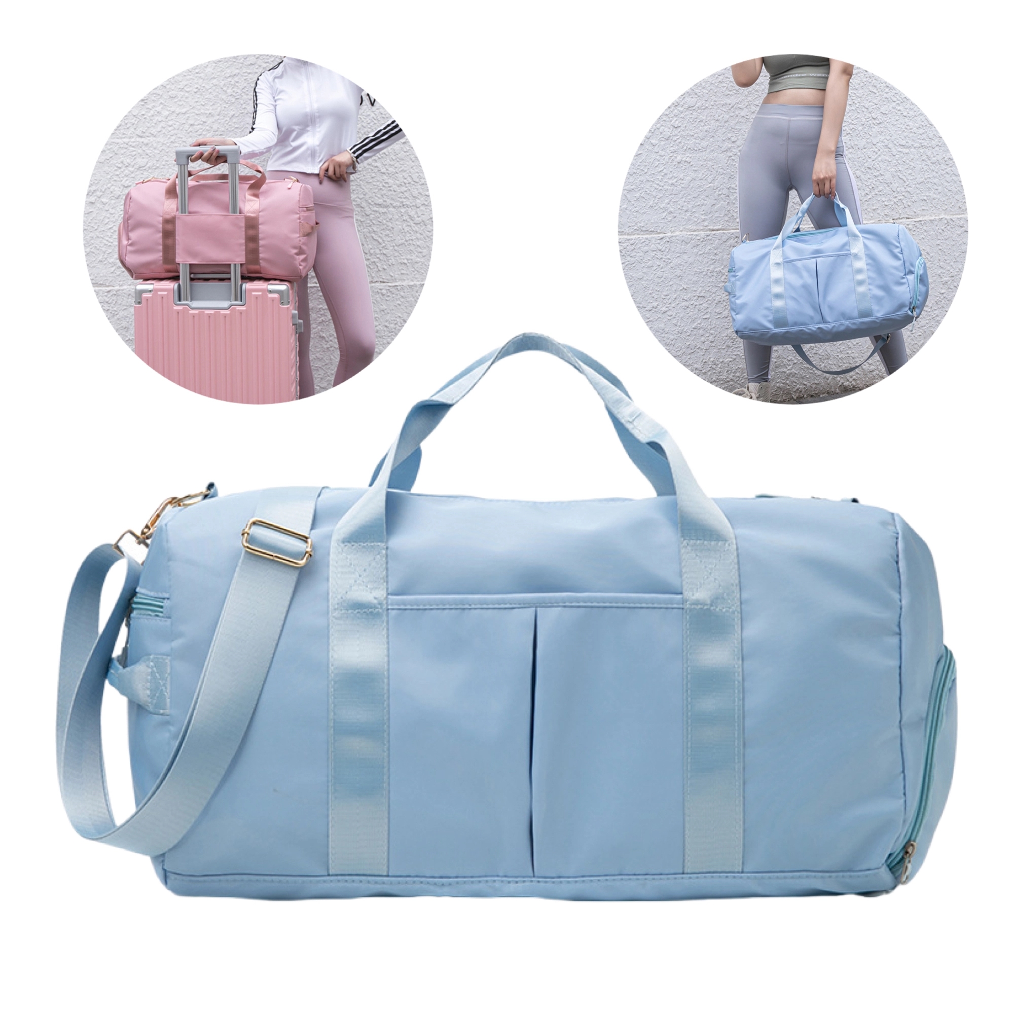 MOQ 50 Wet And Dry Separation Sports Bag Travel Duffel 8