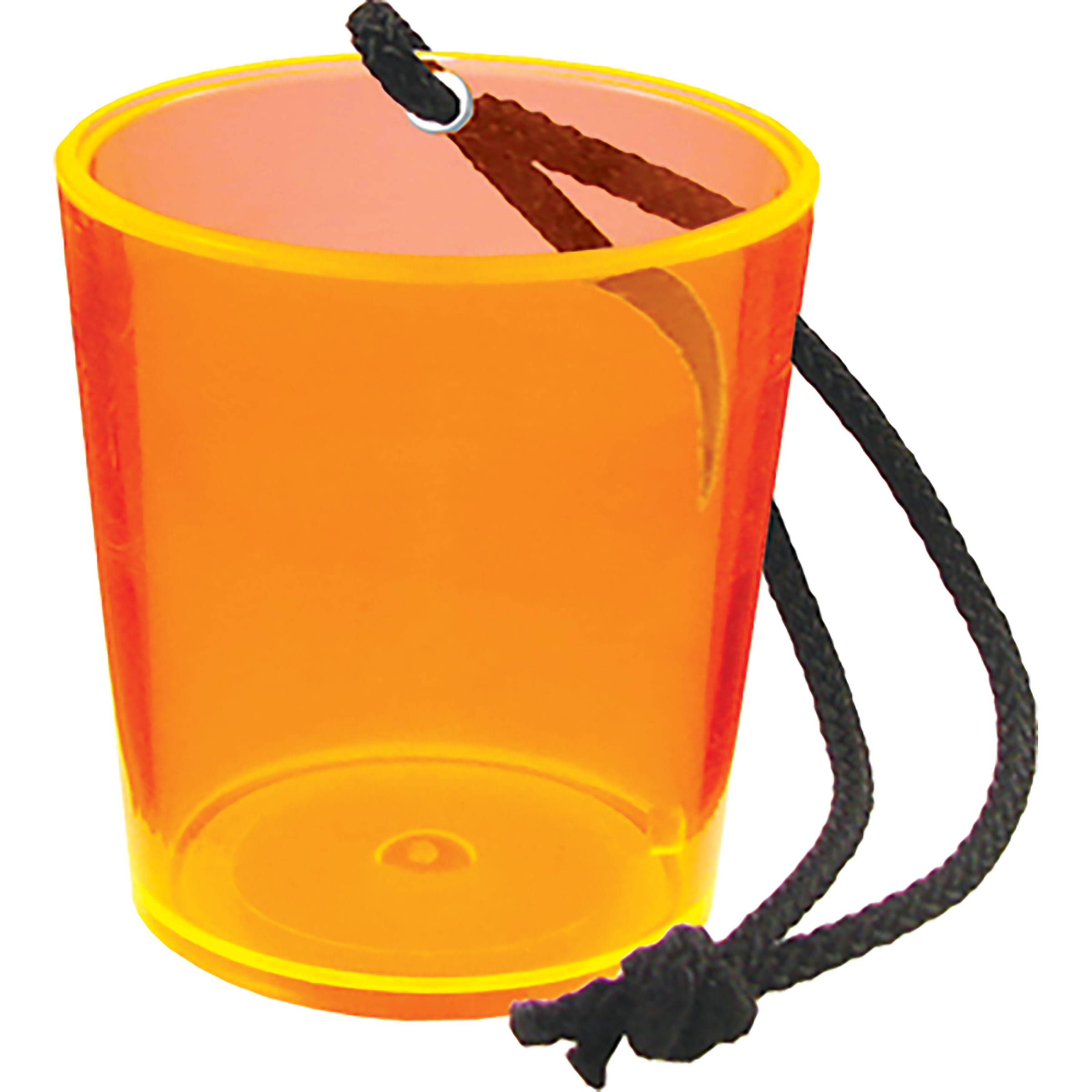 2oz Plastic Bottle Neck Hanging Sidecar Shot Glass with Black Rope