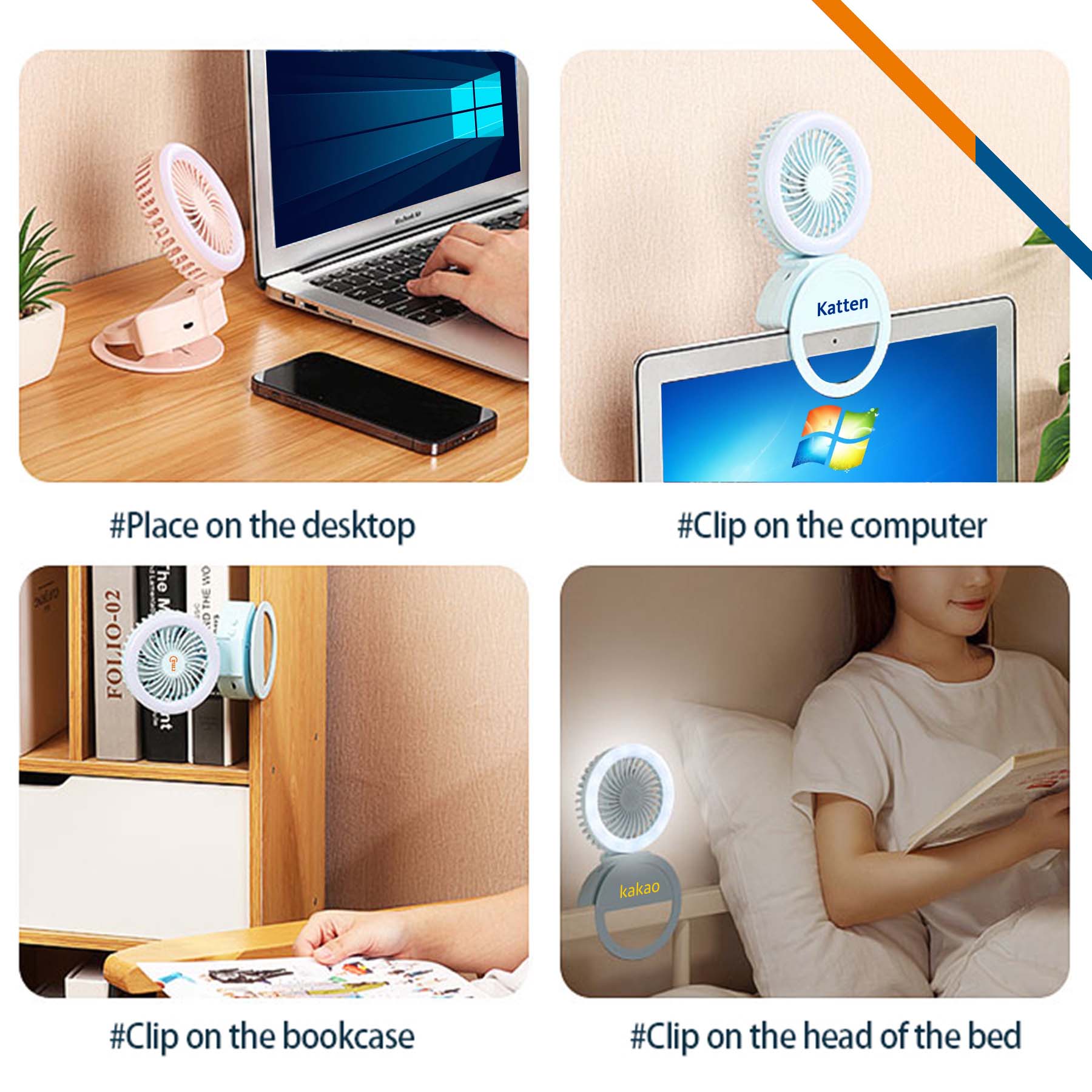 Aillen 2in1 Clip On Fan 5