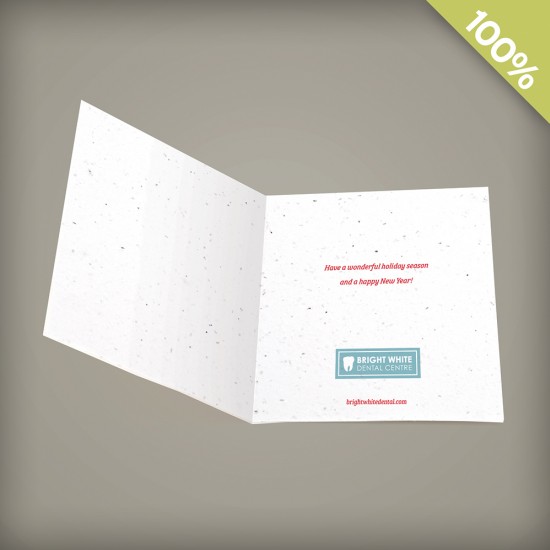 Birch Trees Square Business Holiday Cards 4