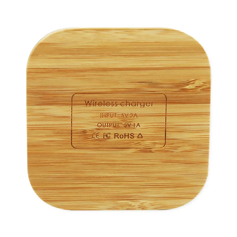 Bamboo Square Wireless Charger 3