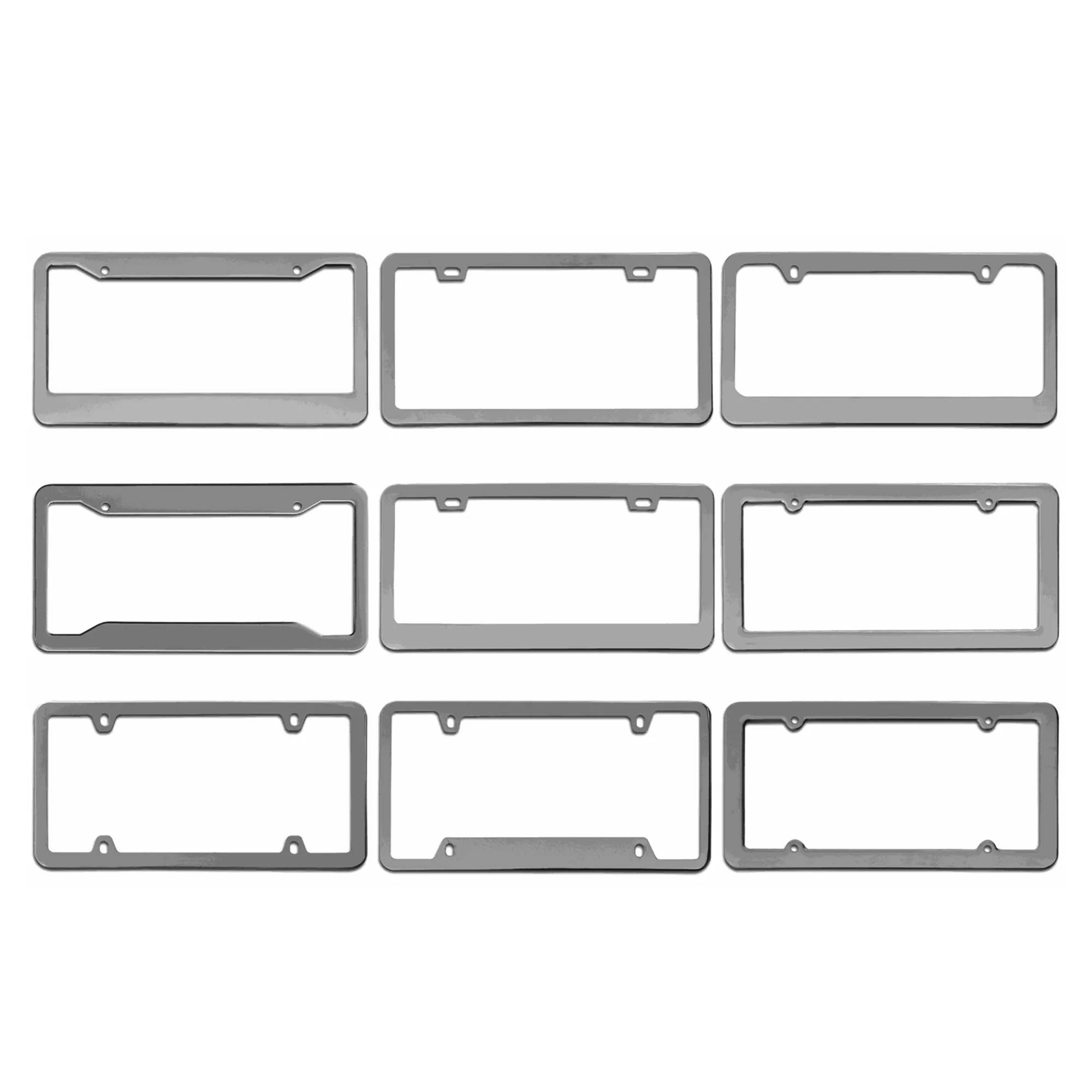 Universal Metal License Plate Frame with 4 Holes 4