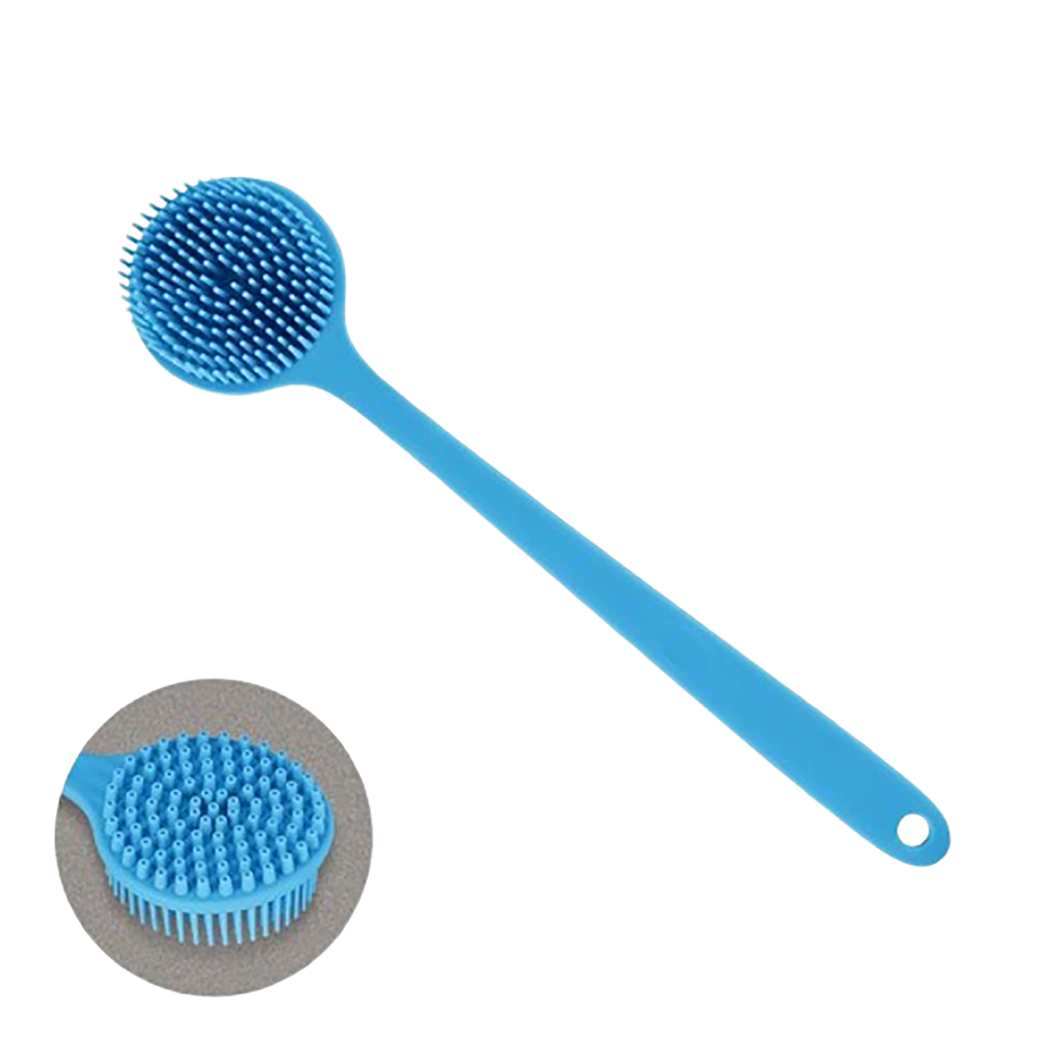 Long Handled Silicone Bath Scrub Brush 10