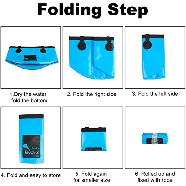Collapsible Bucket Camping Water Storage 5