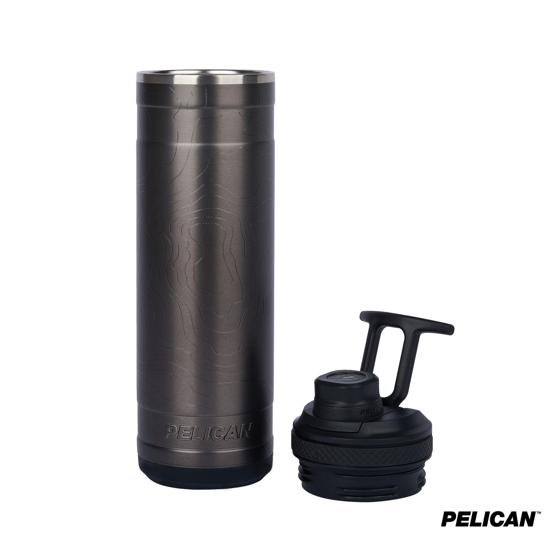 Pelican Pacific™ Chug 26 oz. Topographical Recycled Double Wall Stainless Steel Water Bottle 19