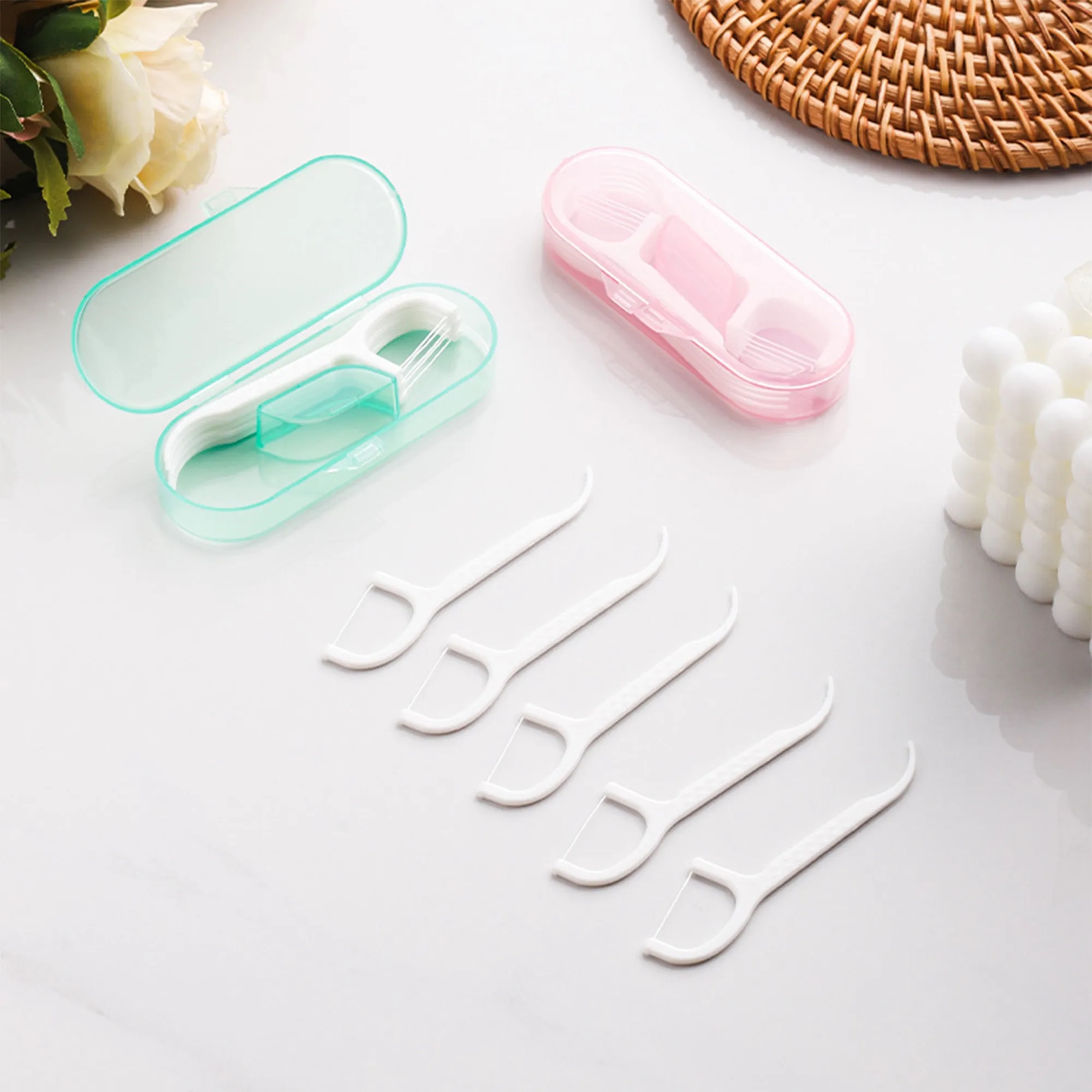 10-Pack Portable Dental Floss 8