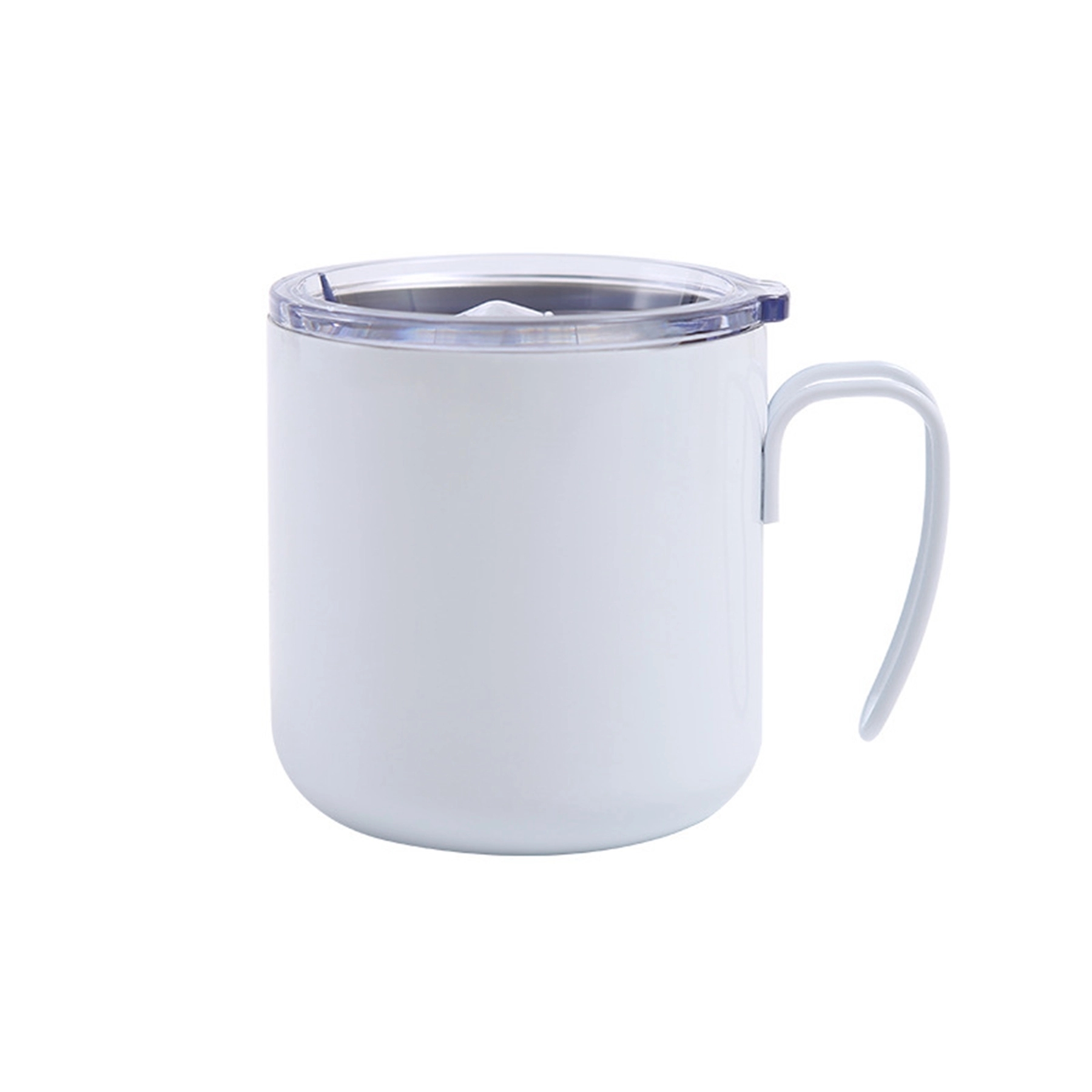 12 Oz. Stainless Steel Coffee Cup with Handle 1