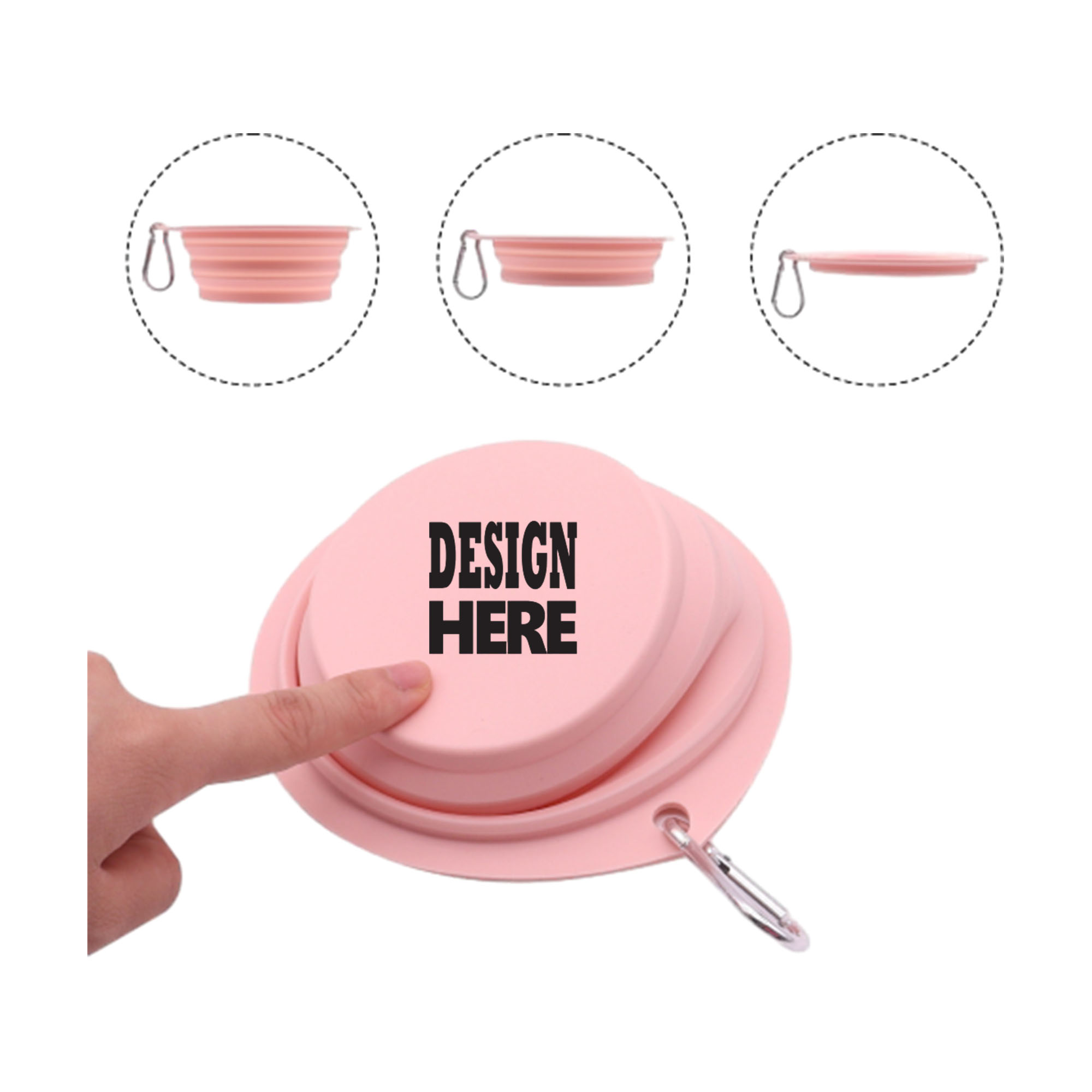 Outdoor Foldable Silicone Portable Pet Bowl 2