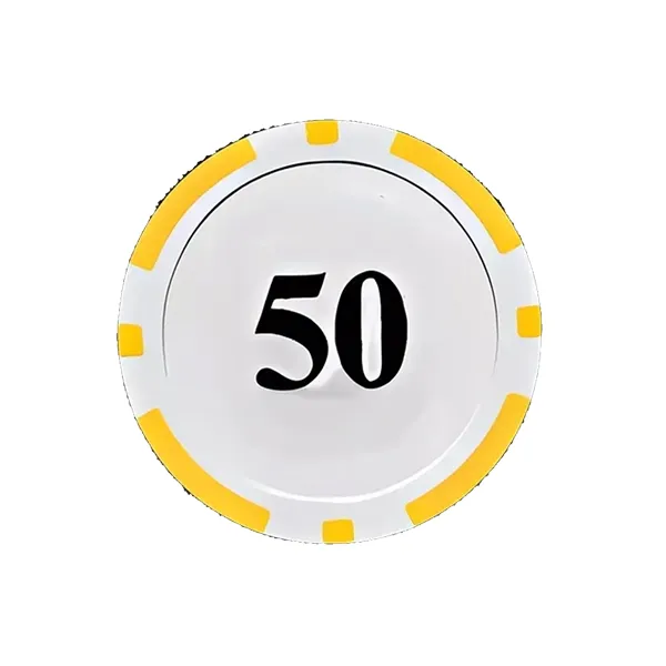 Striped Clay Poker Chip with Iron Core 1.58 Inch 4
