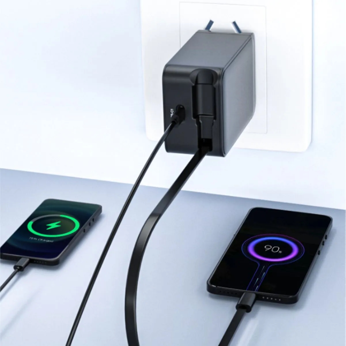 45W GaN Wall Charger With Retractable USB-C Cable 5