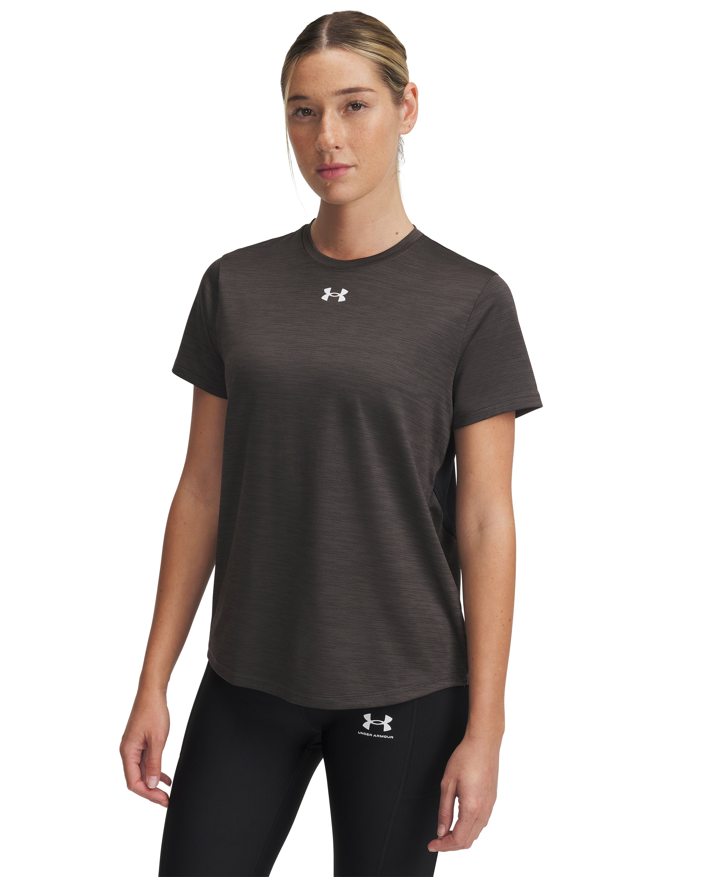 UA Tech Vent Team Women's Short Sleeve, custom athletic wear with logo imprint 3