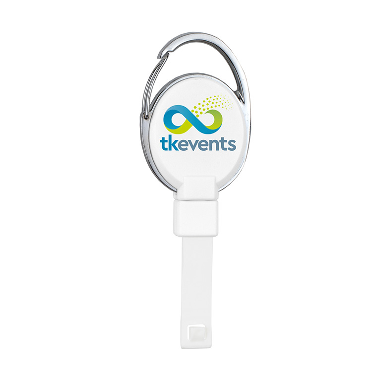PVC FREE RECYCLED PLASTIC CARABINER BADGE REEL W/METAL CLIP (Patent US 11,974,638 B1) 13