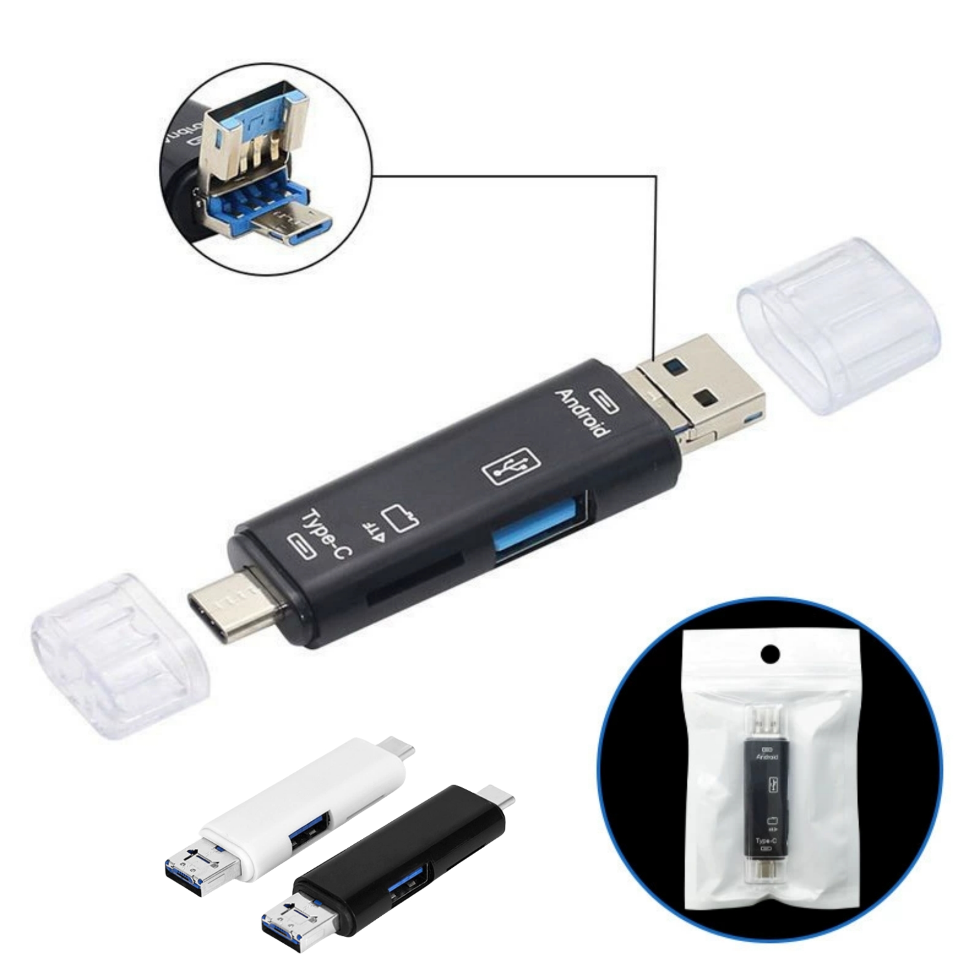 5-in-1 Multi-Function SD Card Reader 5