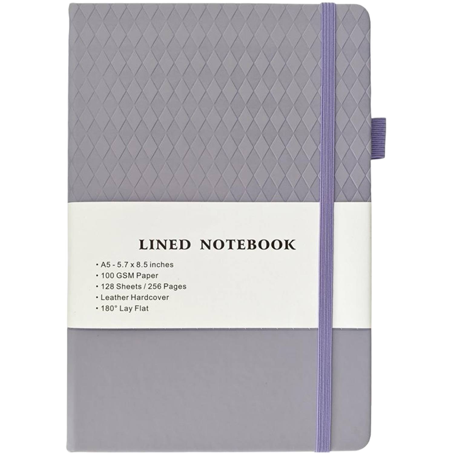 A5 PU Leather Diamond Pattern Notebook 7