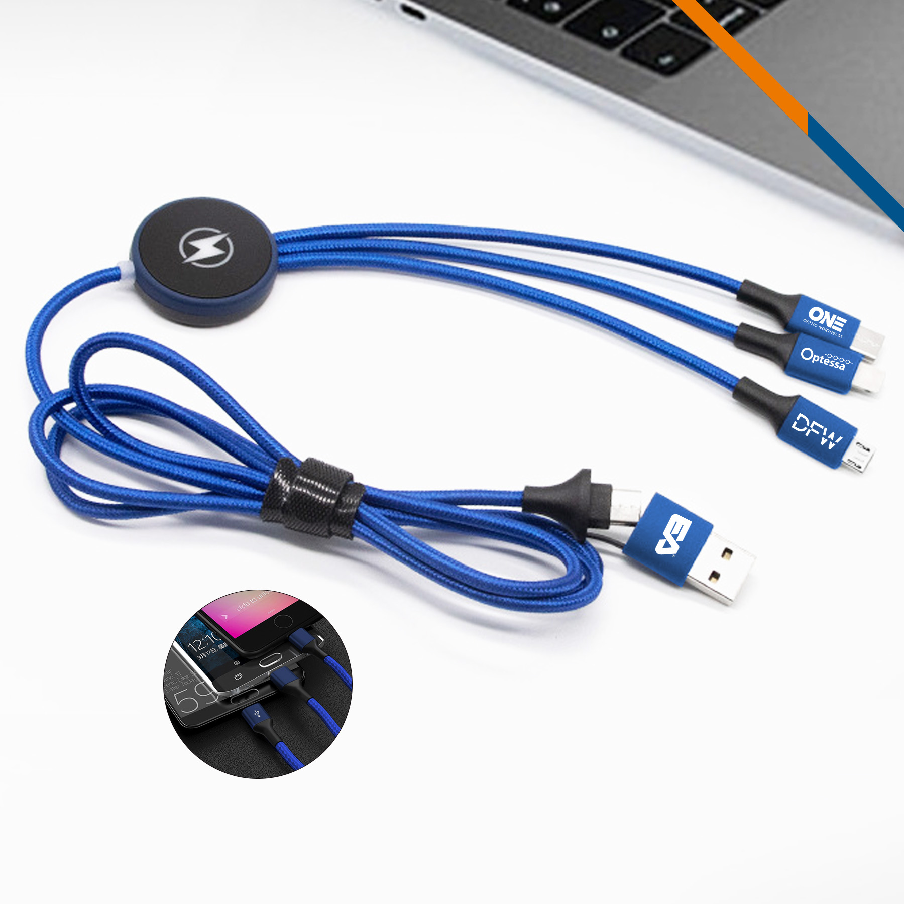 Cactos 5in1 Light Up Charging Cable 3