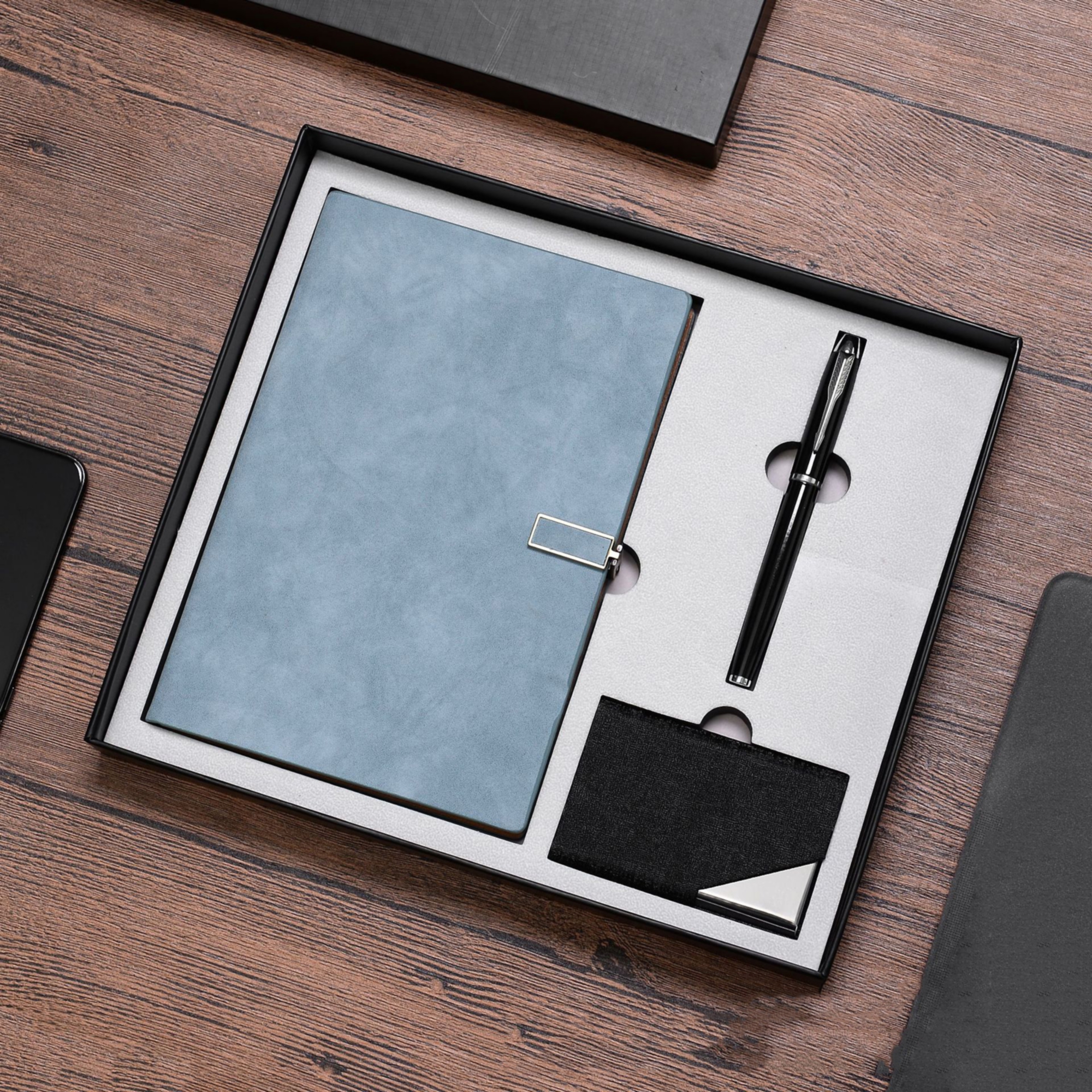 Leather Business Notebook Gift Set 5