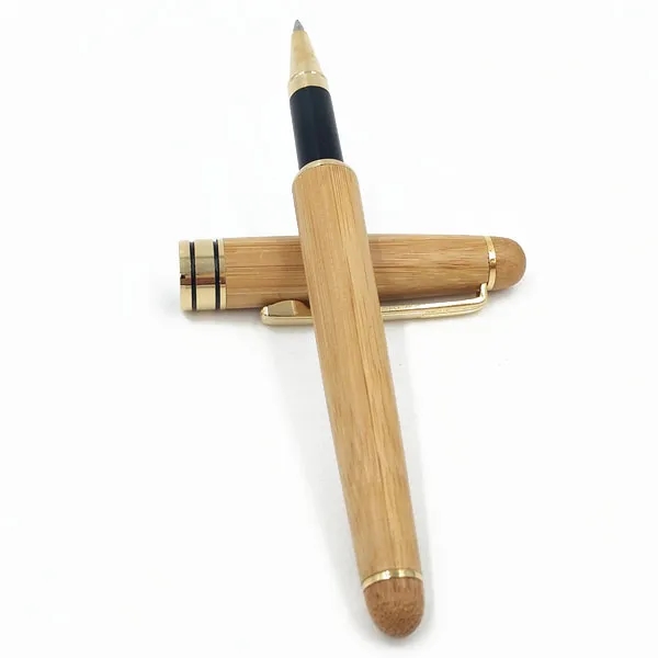 Engraved Bamboo Pen and Case Set 1