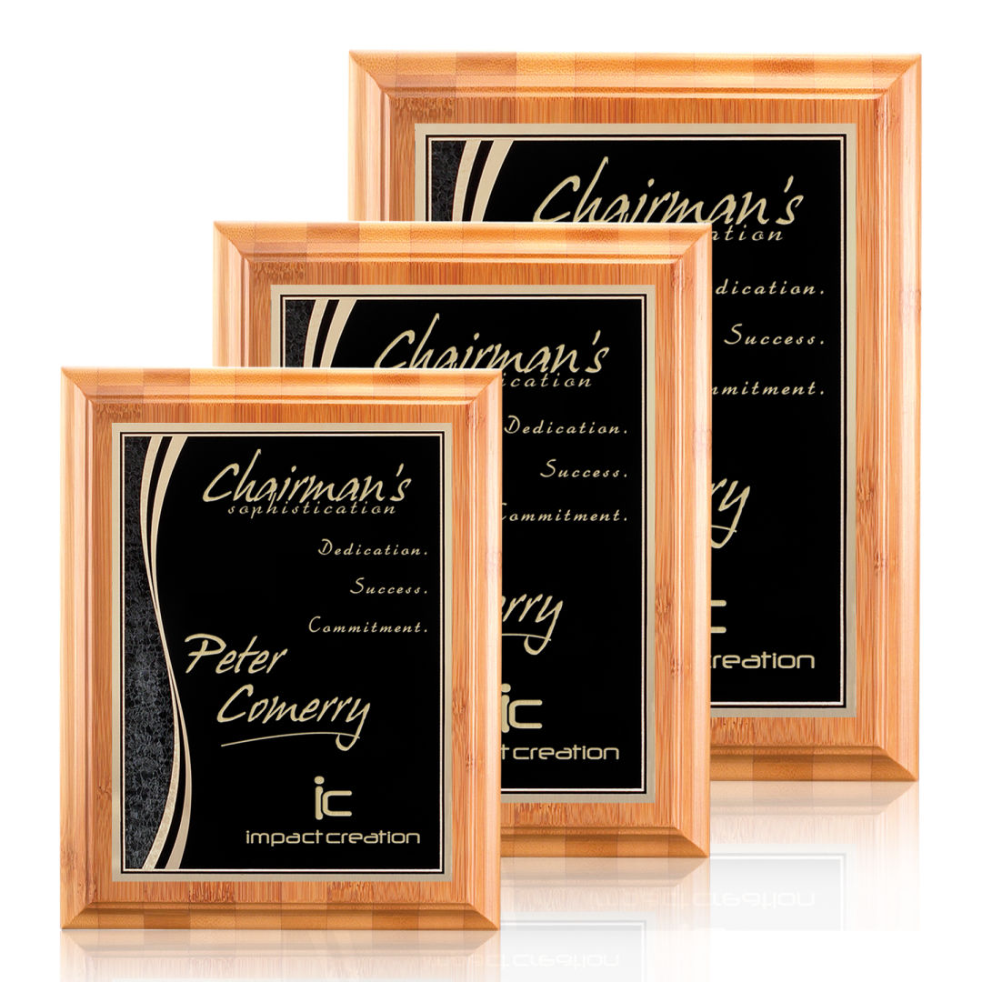 Bamboo/Finch Plaque - Black