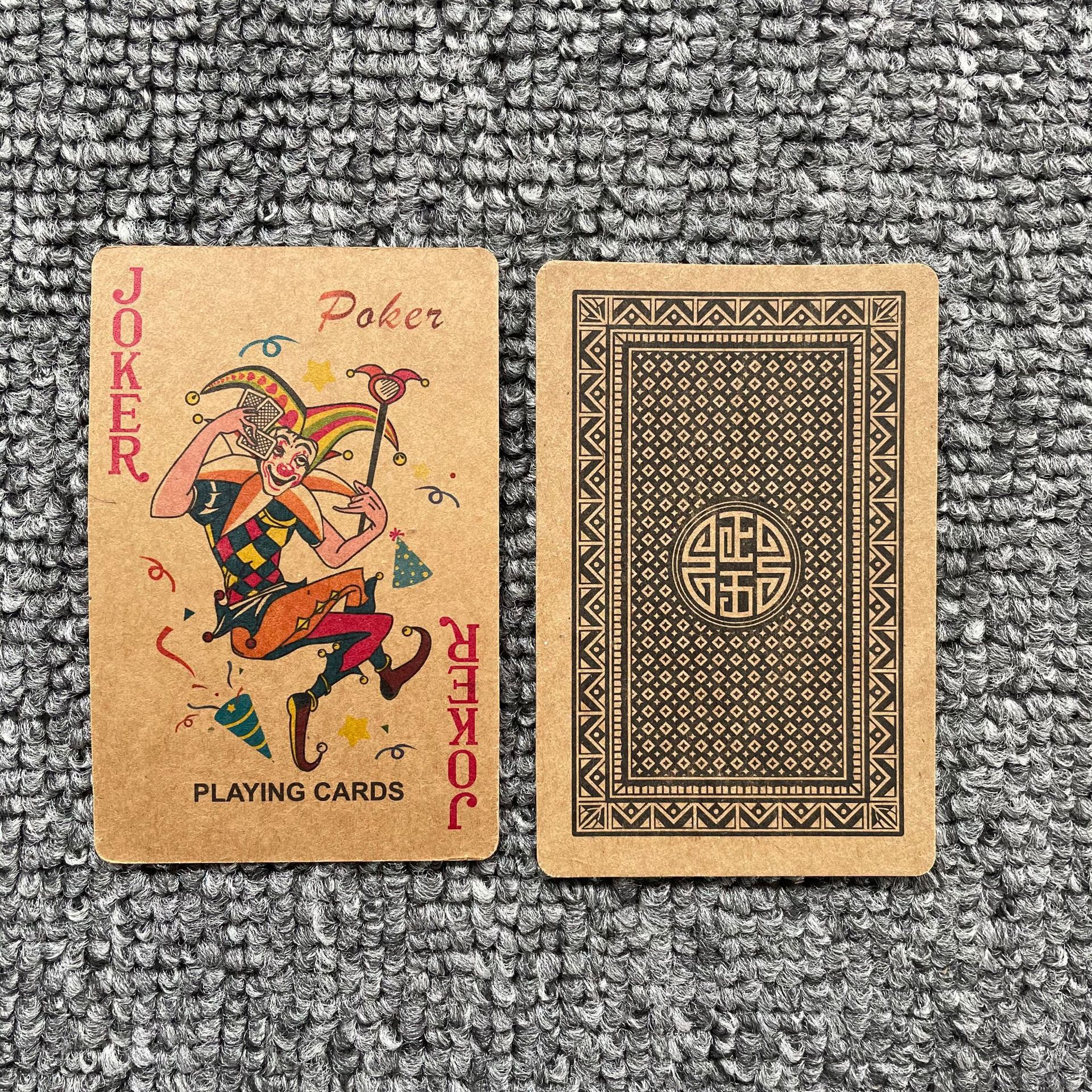 Eco-Friendly Kraft Paper Poker Playing Card 5