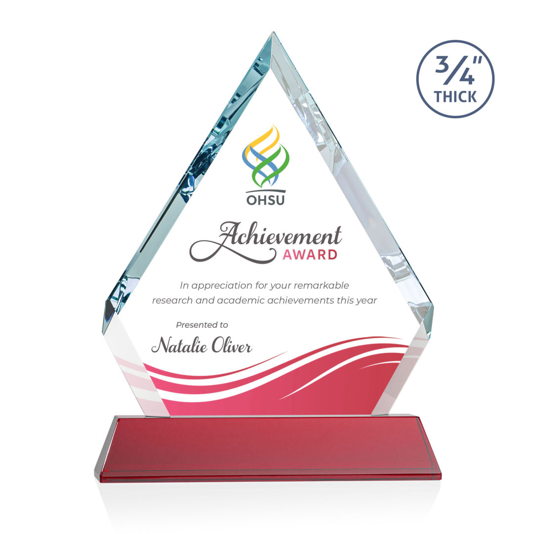 Apex VividPrint™ Award on Newhaven Base - Red 8
