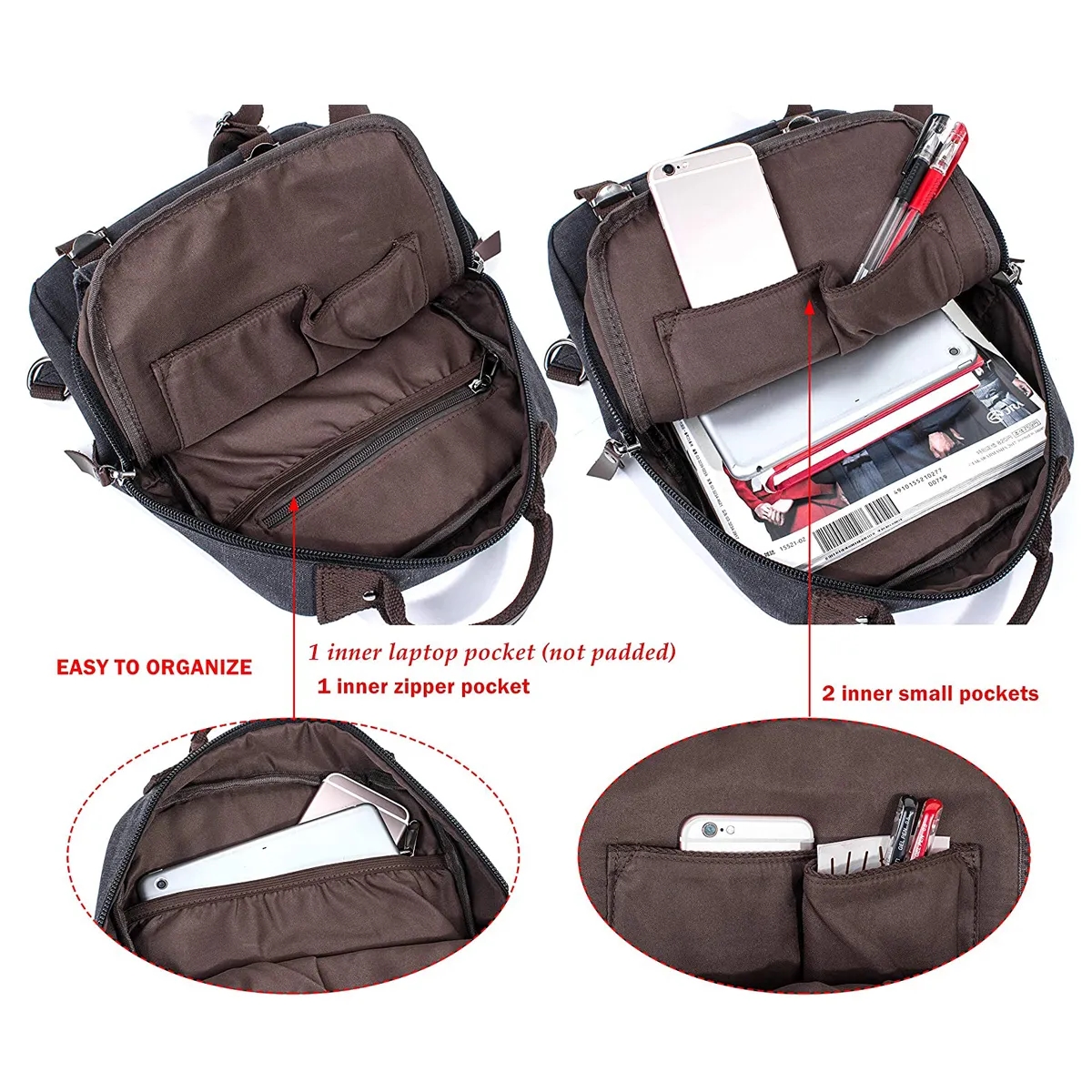 Canvas Sling Backpack 4