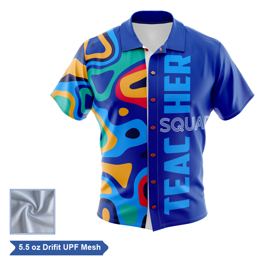 Sublimation UPF Mesh Camp Shirt - Men, Women, Kids 4