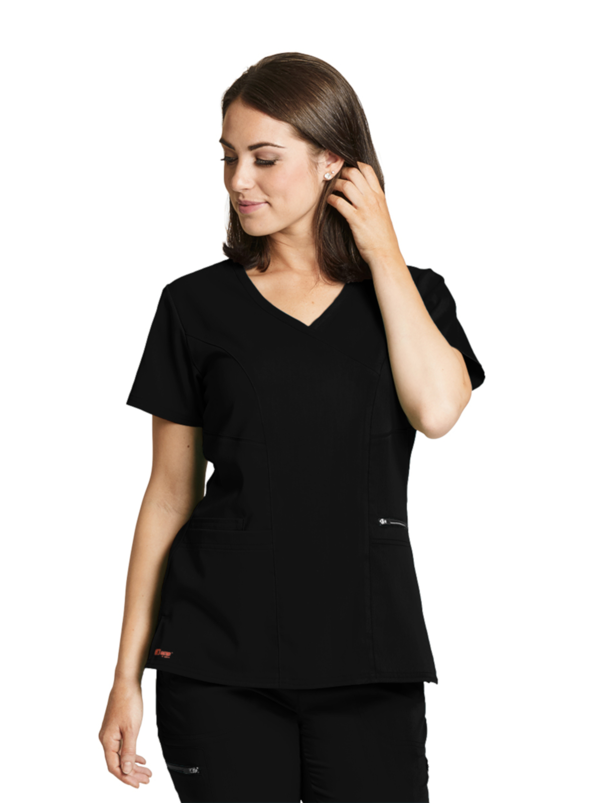 Grey's Anatomy Spandex Stretch - Women's Three-Pocket V-Neck Kim Scrub Top 17
