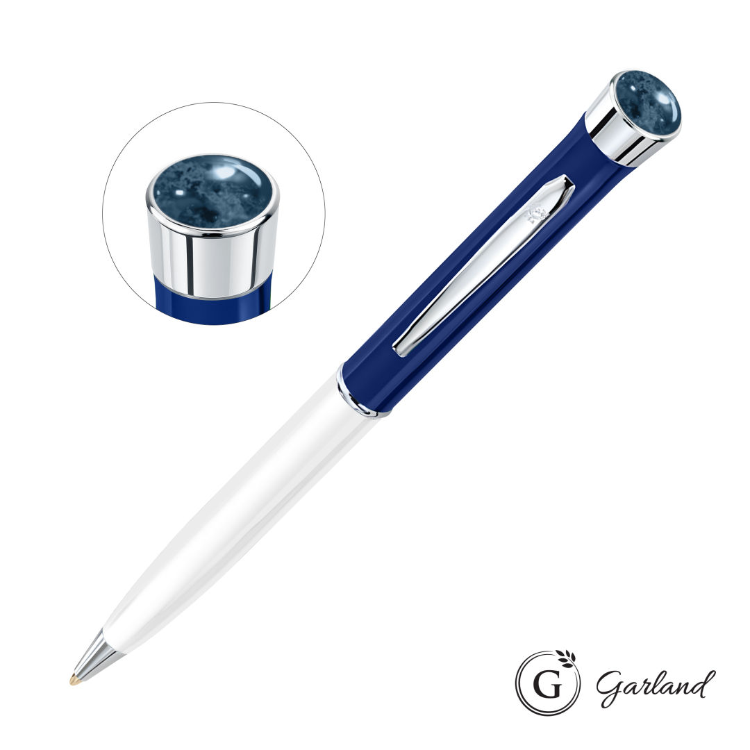 Garland® Patriot Aura Ballpoint Twist Pen - Chrome Accent 5