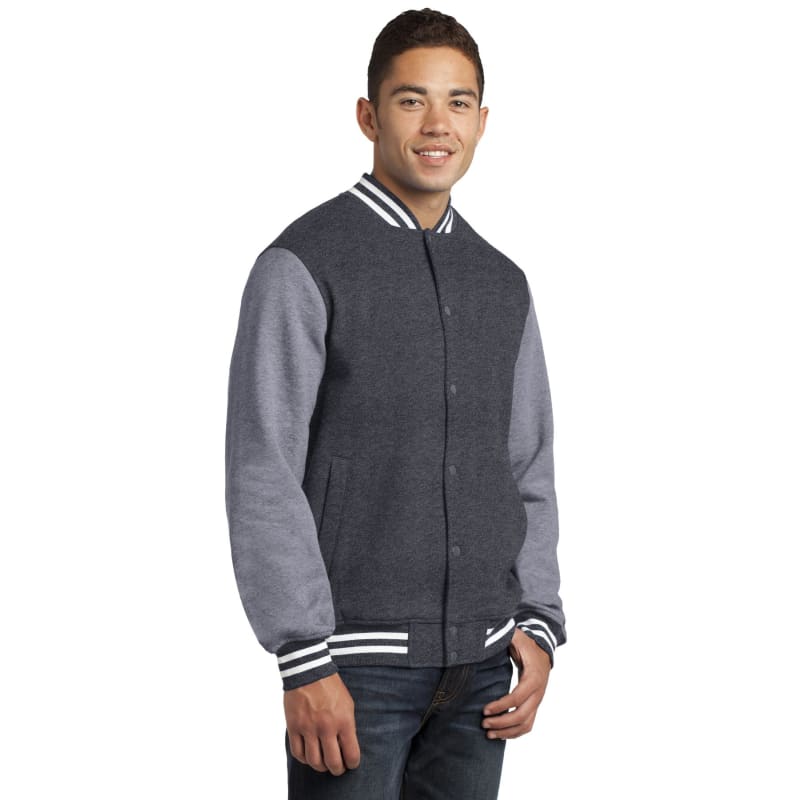 Sport-Tek Fleece Letterman Jacket. 2