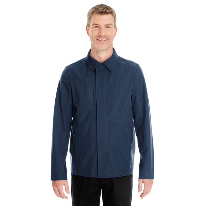 North End Men's Edge Soft Shell Jacket With Fold-Down Collar 3