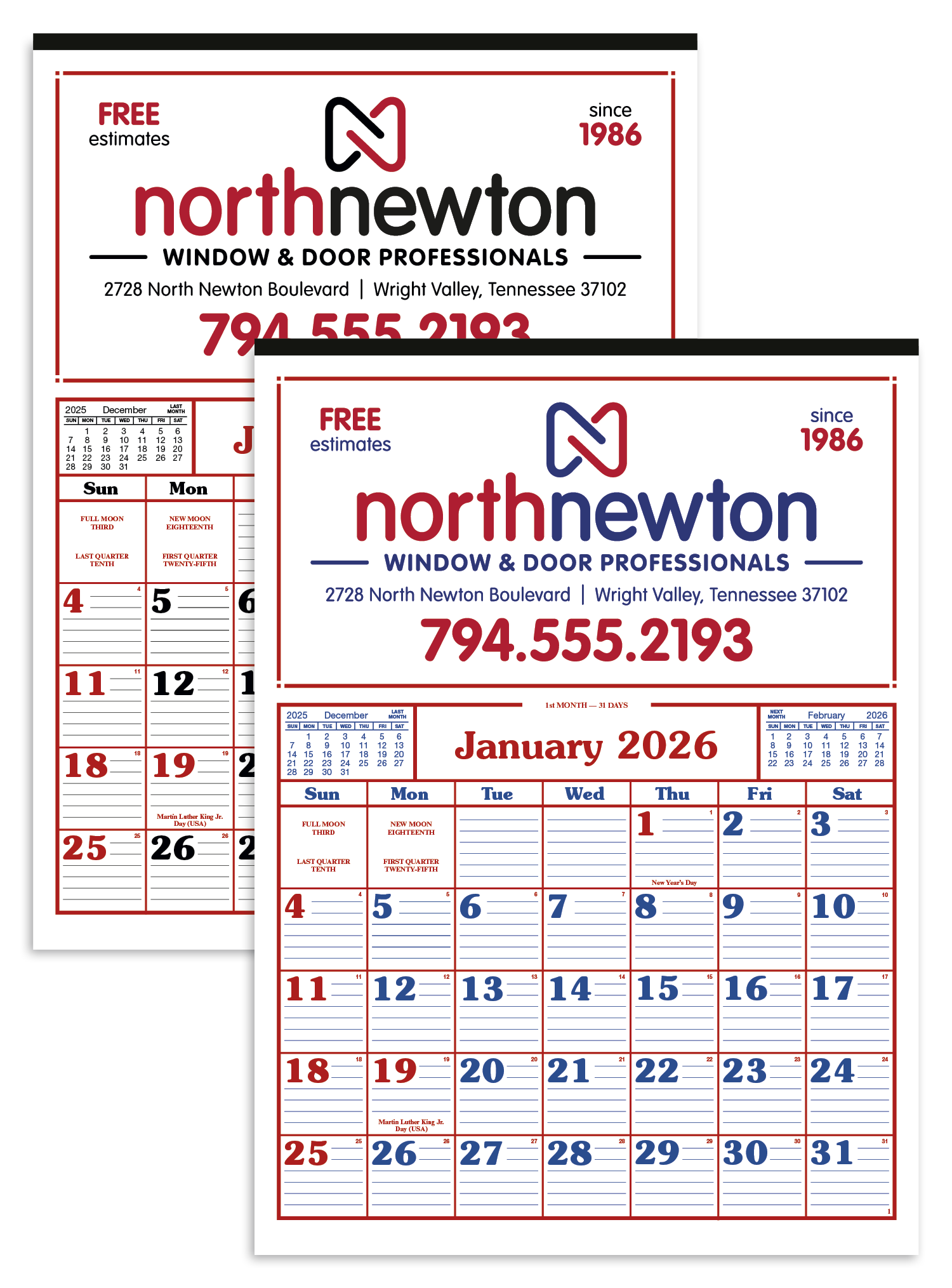 Skinner & Kennedy® Commercial 12-Sheet Calendar 5